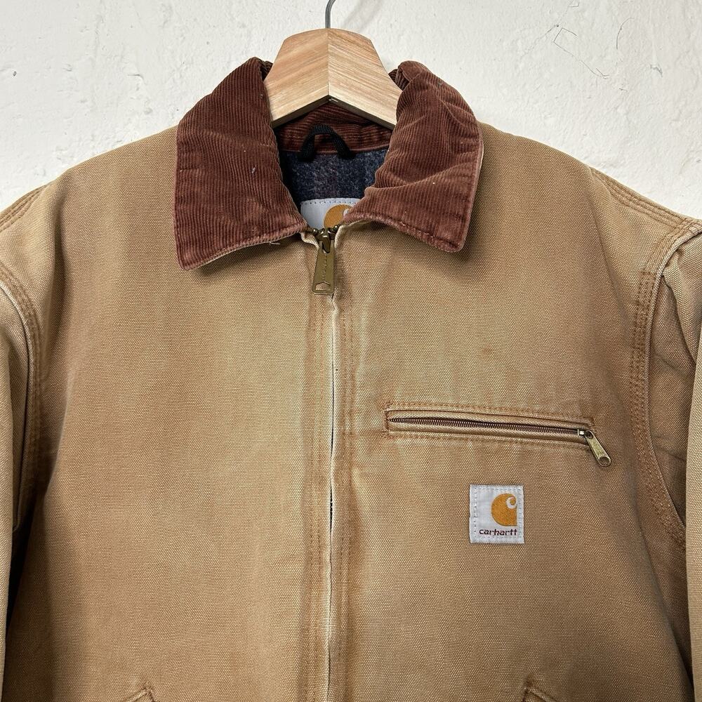 Vintage Carhartt Blanket-Lined Detroit Jacket “Brown” J01 - Picture 3 of 13